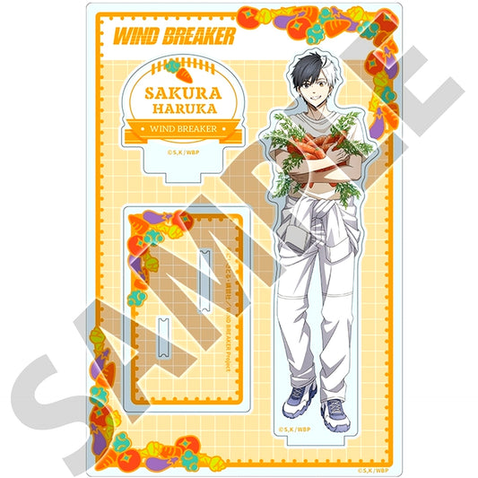 Haruka Sakura Vegetable Harvest ver. WIND BREAKER Acrylic Stand [USED]