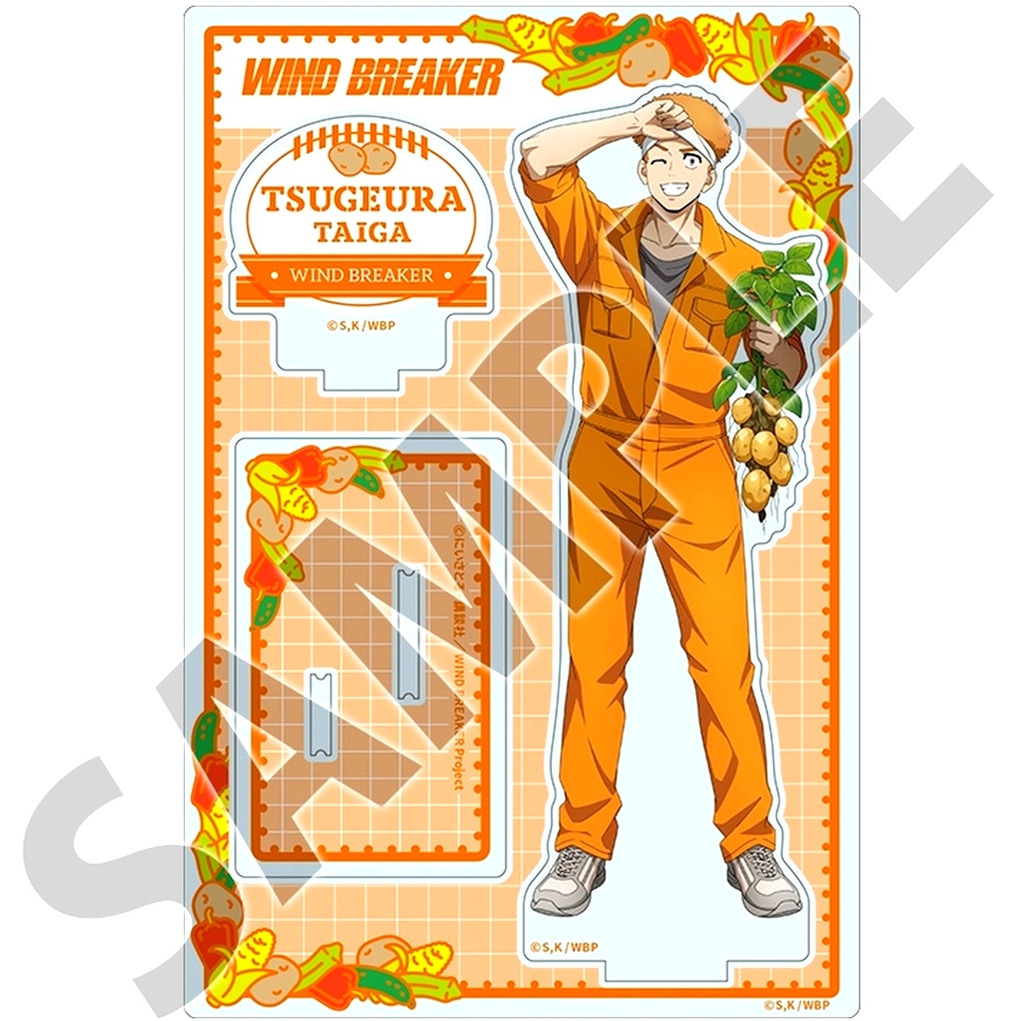 Taiga Tsugeura Vegetable Harvest Ver. WIND BREAKER Acrylic Stand [USED]