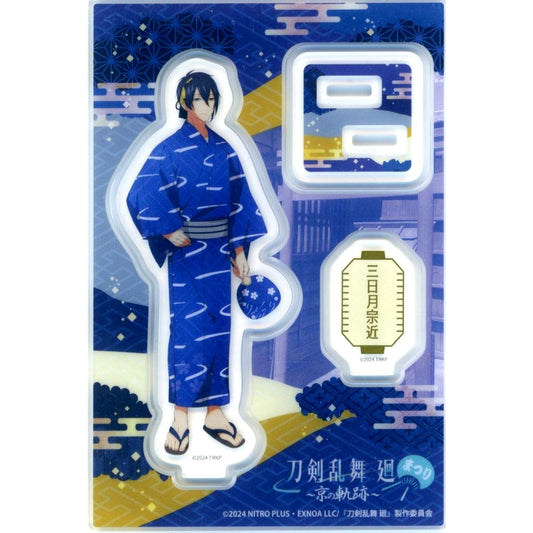 Mikazuki Munechika Touken Ranbu Meguri Kyo no Kiseki x Toei Uzumasa Eigamura Foil Stamped Acrylic Stand [USED]