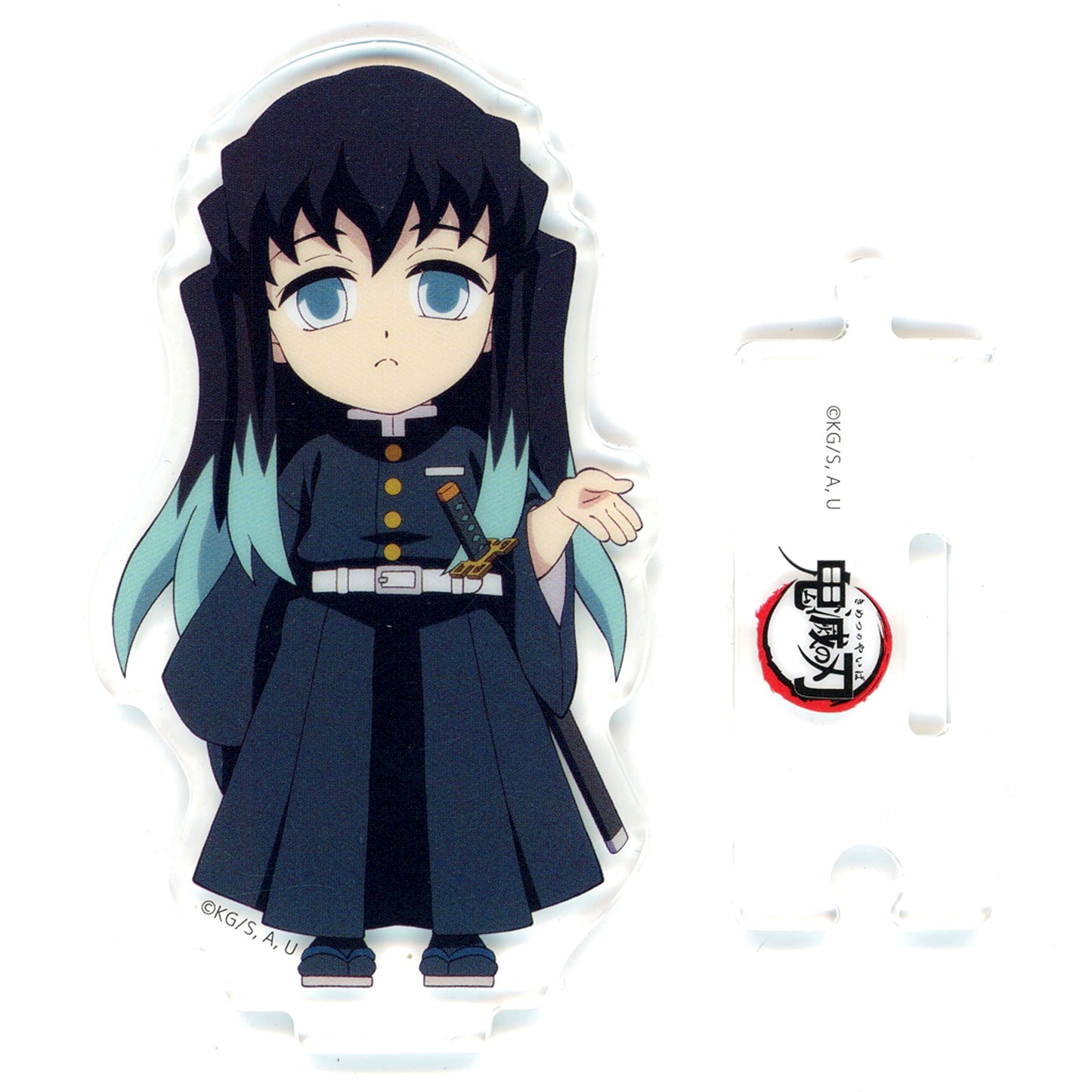 Muichiro Tokito - Left Hand Raised Demon Slayer Total Concentration Exhibition Swordsmith Village Arc Hashira Training Arc Newly Drawn Mini Chara Connecting Random Acrylic Stand A [USED]