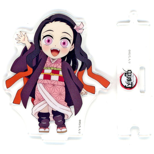 Nezuko Kamado - Right Hand Raised Demon Slayer Total Concentration Exhibition Swordsmith Village Arc Hashira Training Arc Newly Drawn Mini Chara Connecting Random Acrylic Stand D [USED]