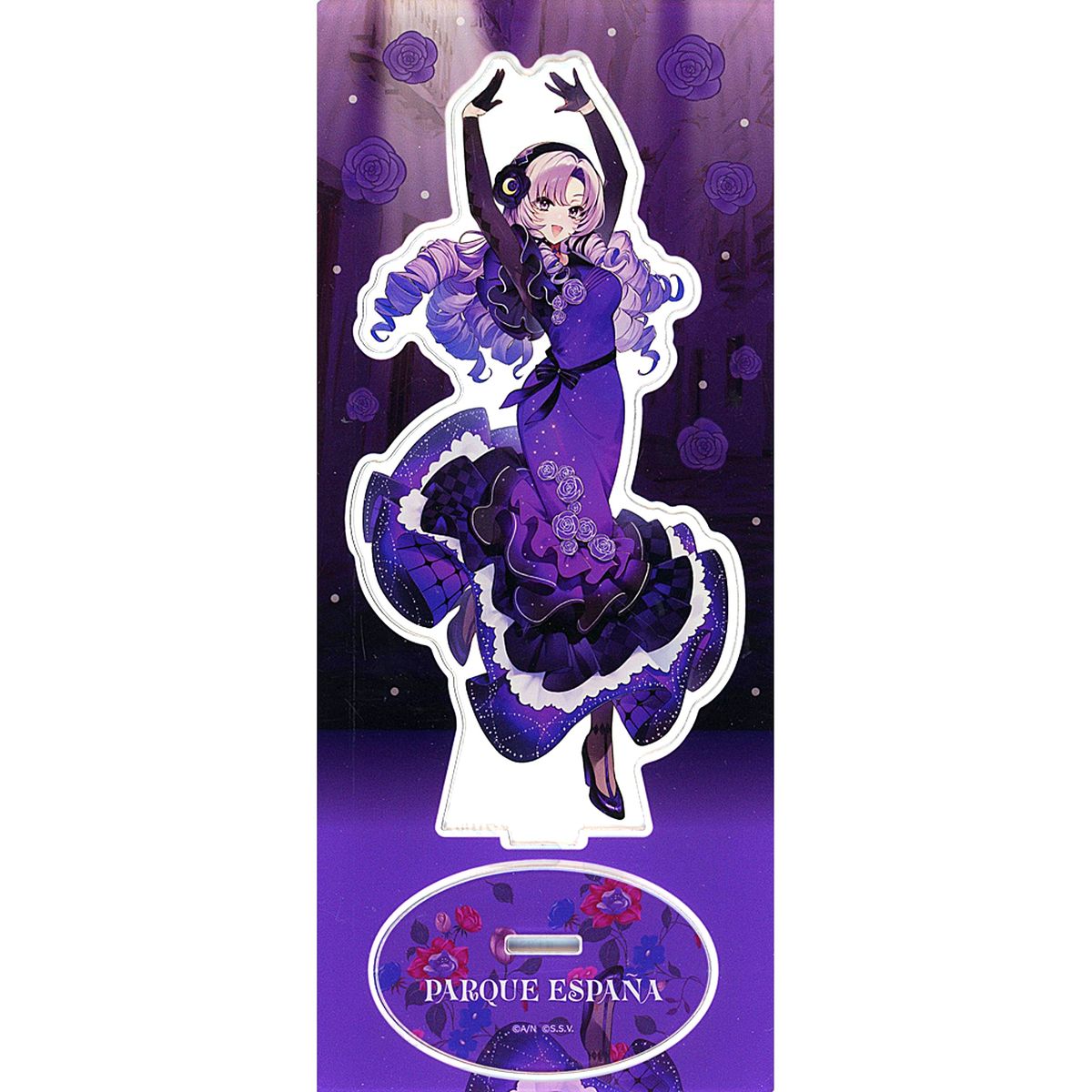 Hyakumantenbara Salome Virtual YouTuber Nijisanji Acrylic Stand NIJISANJI Suo Sango x Hyakumantenbara Salome x Shima Spain Village: Ambassadors Invite You to Shima Spain Salomengo Village! [USED]