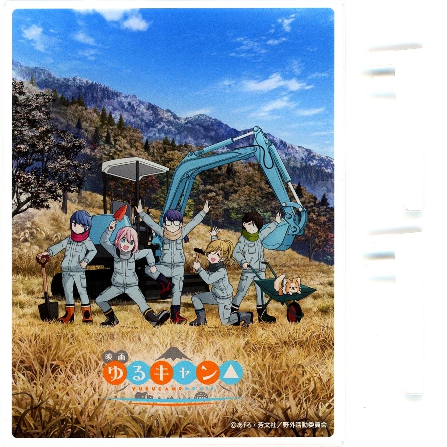 Group Acrylic Plate Movie Yuru Camp Animate Ltd Goods Advance Ticket Bonus [USED]