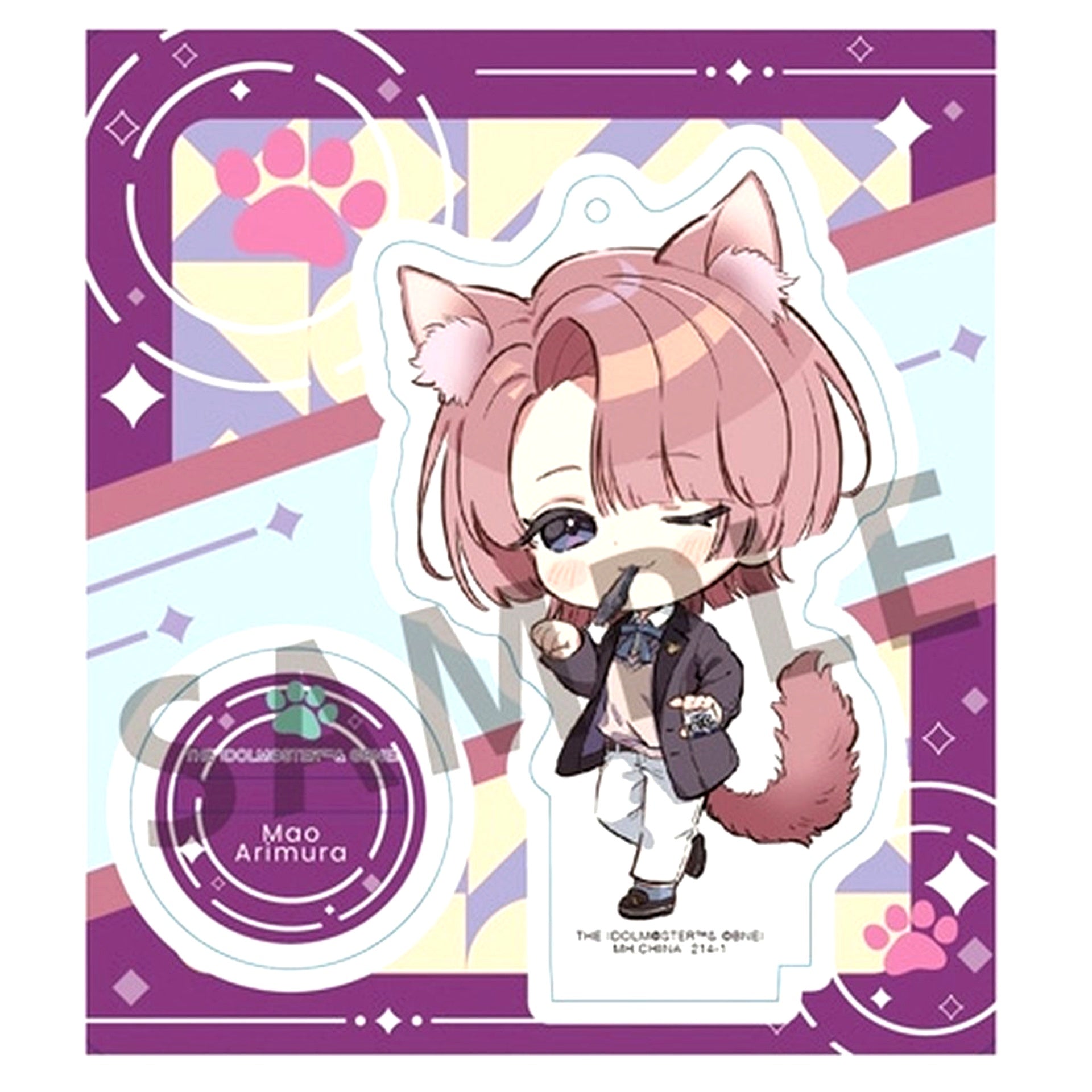 Mao Arimura Gakuen Idolmaster Tokotoko Acrylic Stand 4 [USED]