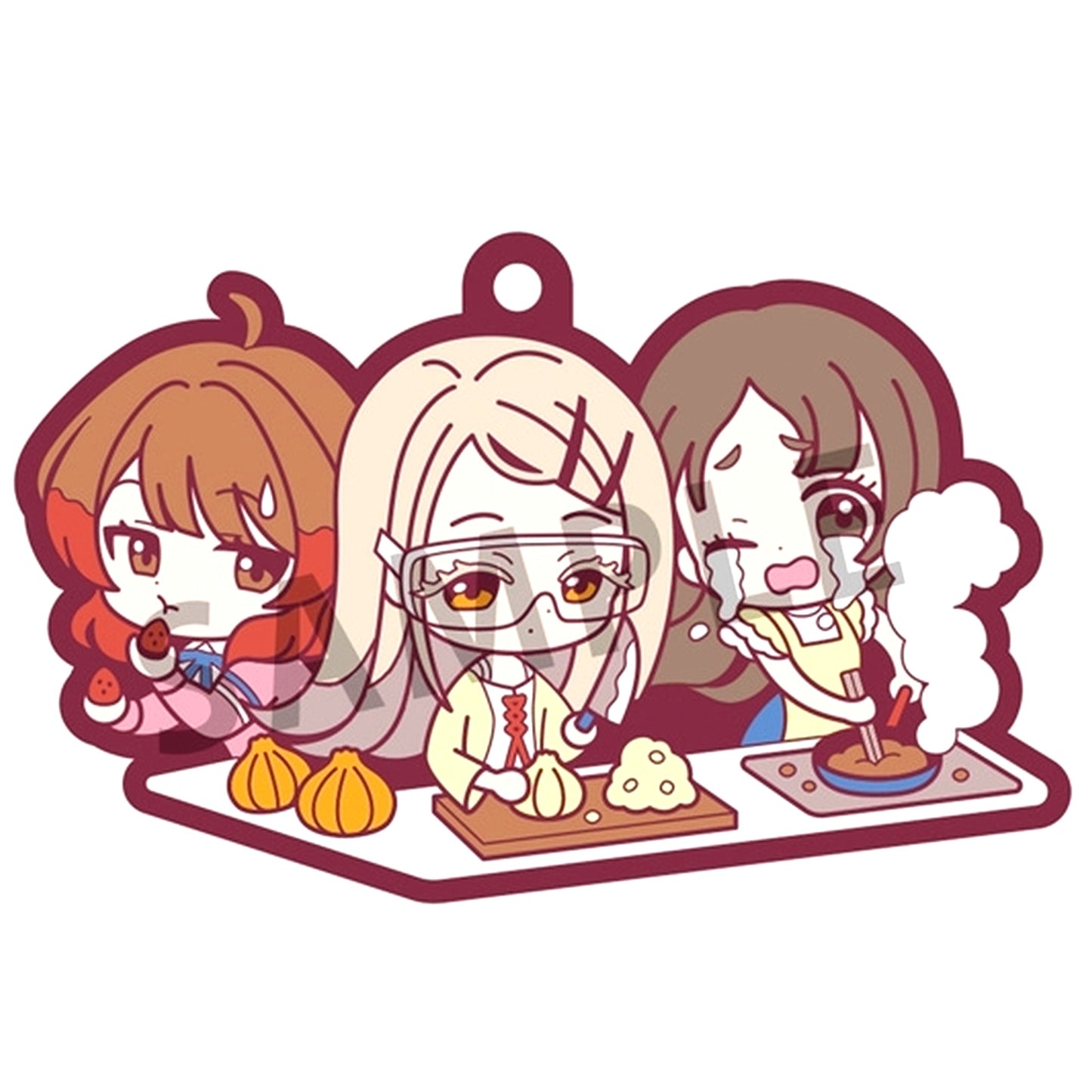 Ume Hanami & Hiro Shinosawa & China Kuramoto Gakuen Idolmaster Rubber Mascot Buddy Colle [USED]