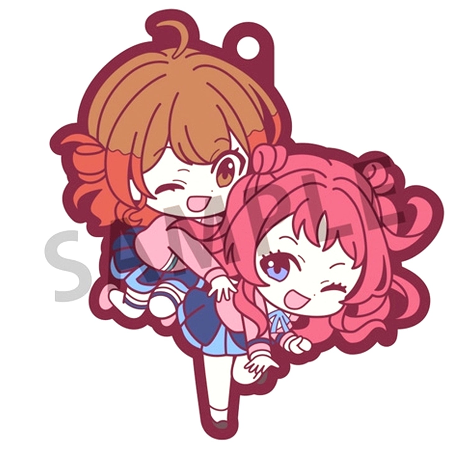 Ume Hanami & Saki Hanami Gakuen Idolmaster Rubber Mascot Buddy Colle [USED]
