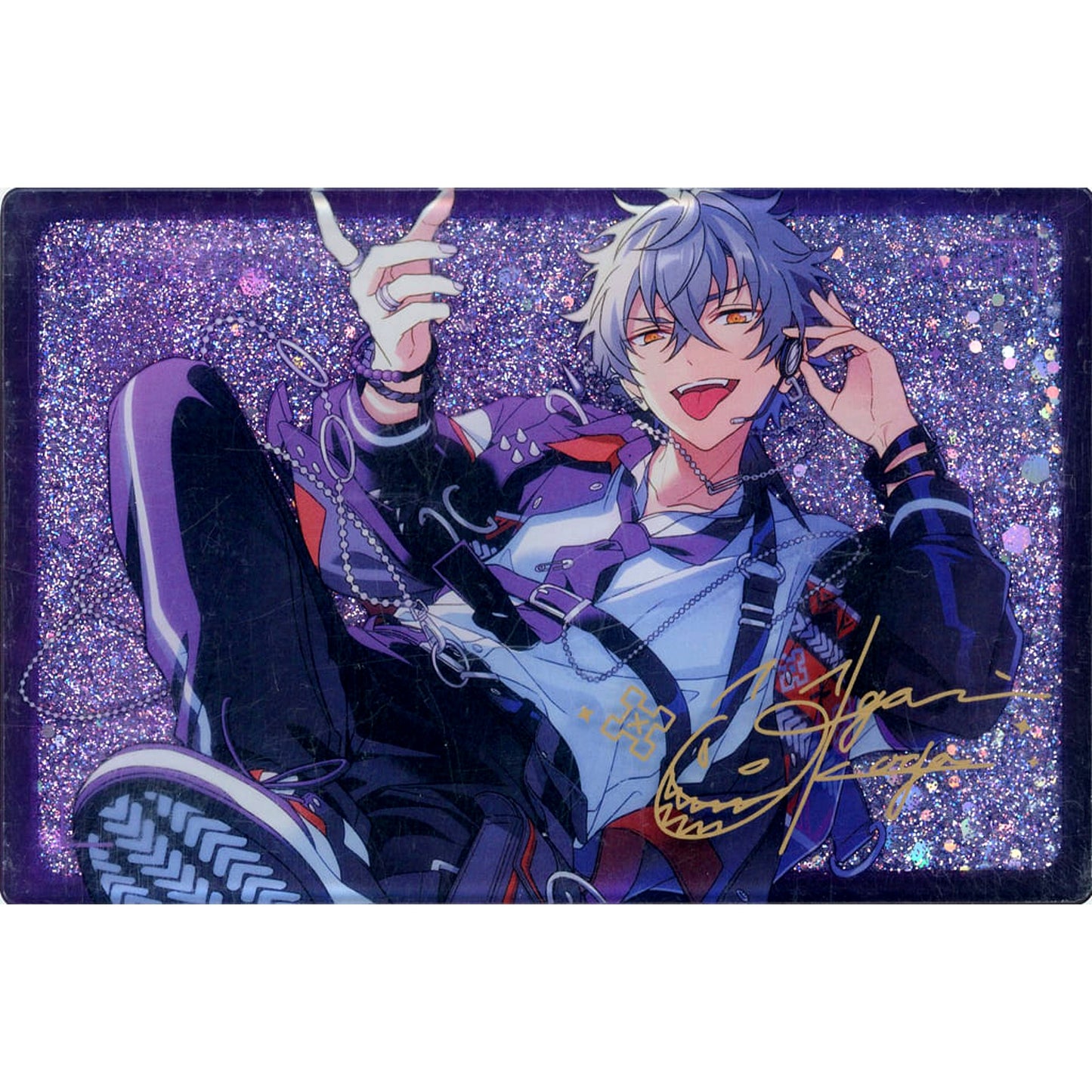 Koga Ogami Ensemble Stars!! Floating Shadow Quicksand Acrylic Block China Limited [USED]