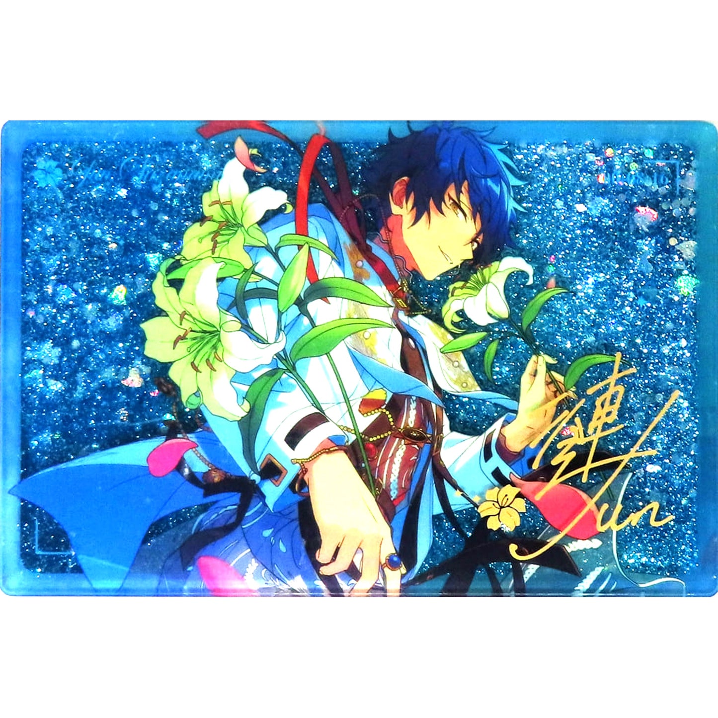 Jun Sazanami Ensemble Stars!! Floating Shadow Quicksand Acrylic Block China Limited [USED]