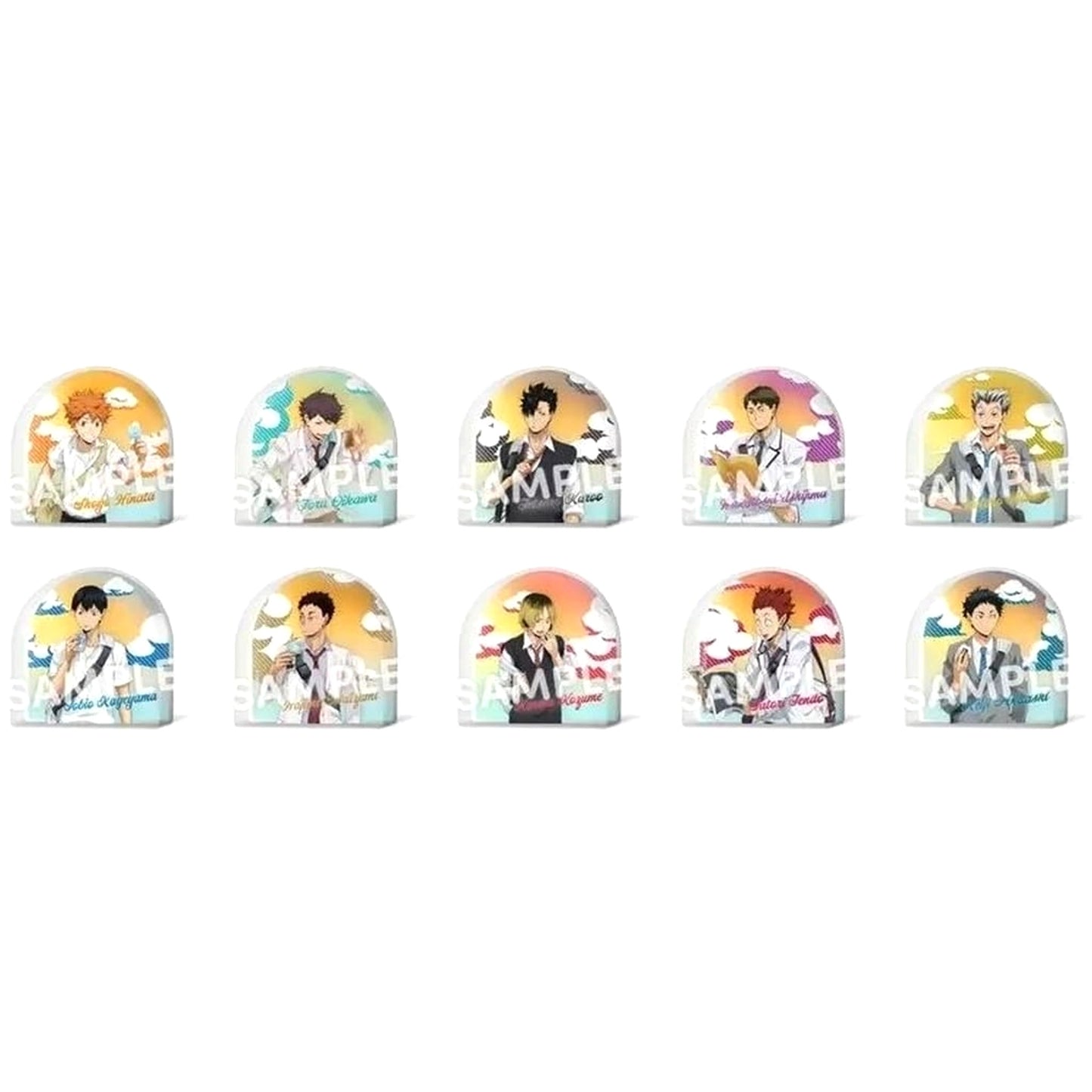 Haikyu!! Shoyo Hinata & Others All 10 Types Set On the Way Home Trading Acrylic Blocks Acrylic Item [USED]