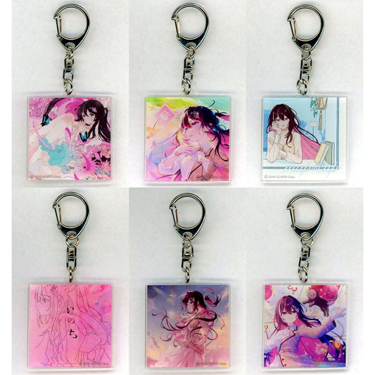 Set of 6 AZKi C Prize Virtual YouTuber Hololive Trading Gacha Acrylic Keychain AZKi Major Debut LiVE Koeoto Entropy [USED]