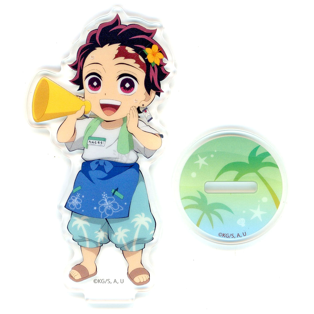 Tanjiro Kamado Demon Slayer: Kimetsu no Yaiba Beach House Event 2024 x ufotable Cafe Machi Asobi CAFE x ufotable DINING Random Acrylic Stand A [USED]