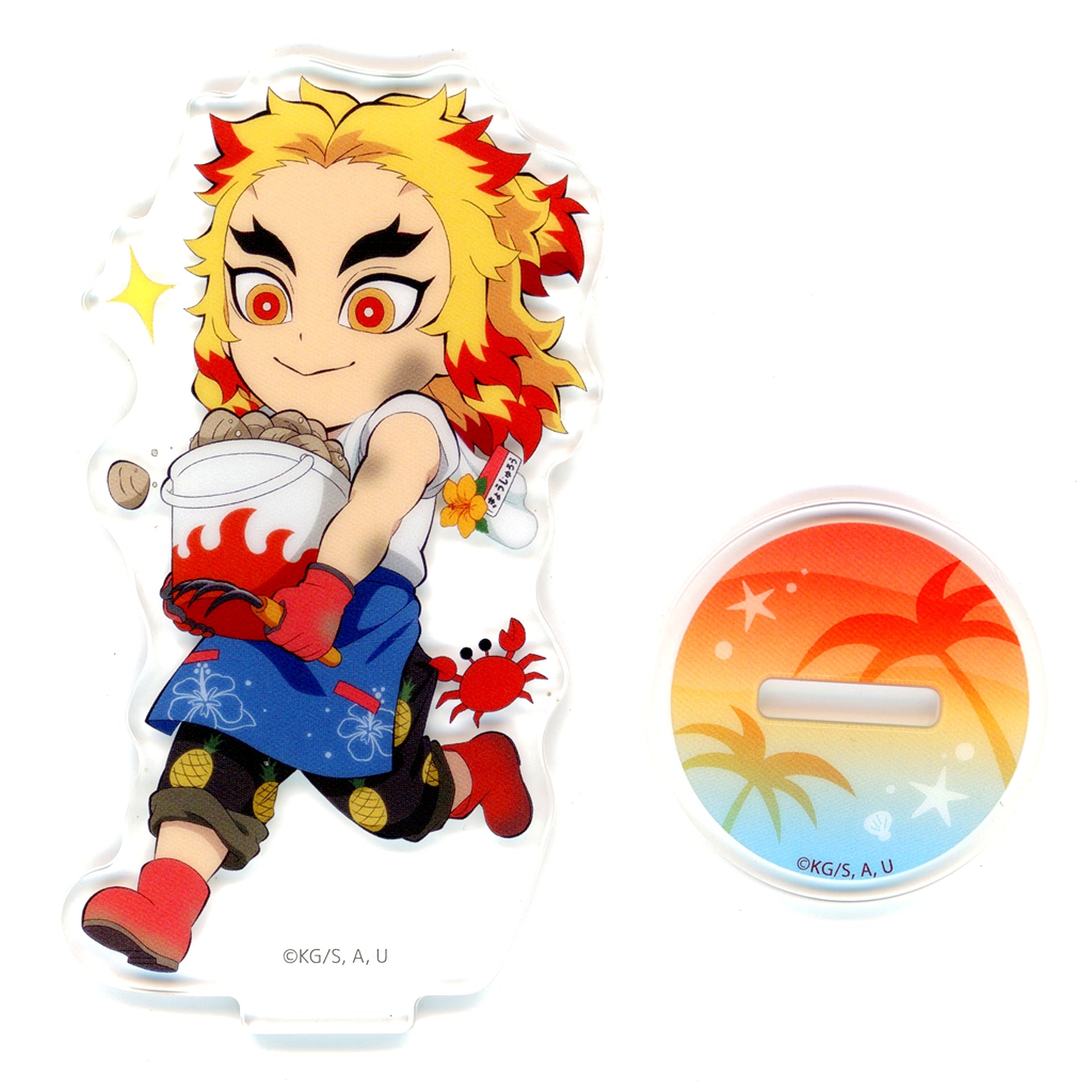 Kyojuro Rengoku Demon Slayer: Kimetsu no Yaiba Beach House Event 2024 x ufotable Cafe / Machi Asobi Cafe x ufotable DINING Random Acrylic Stand A [USED]