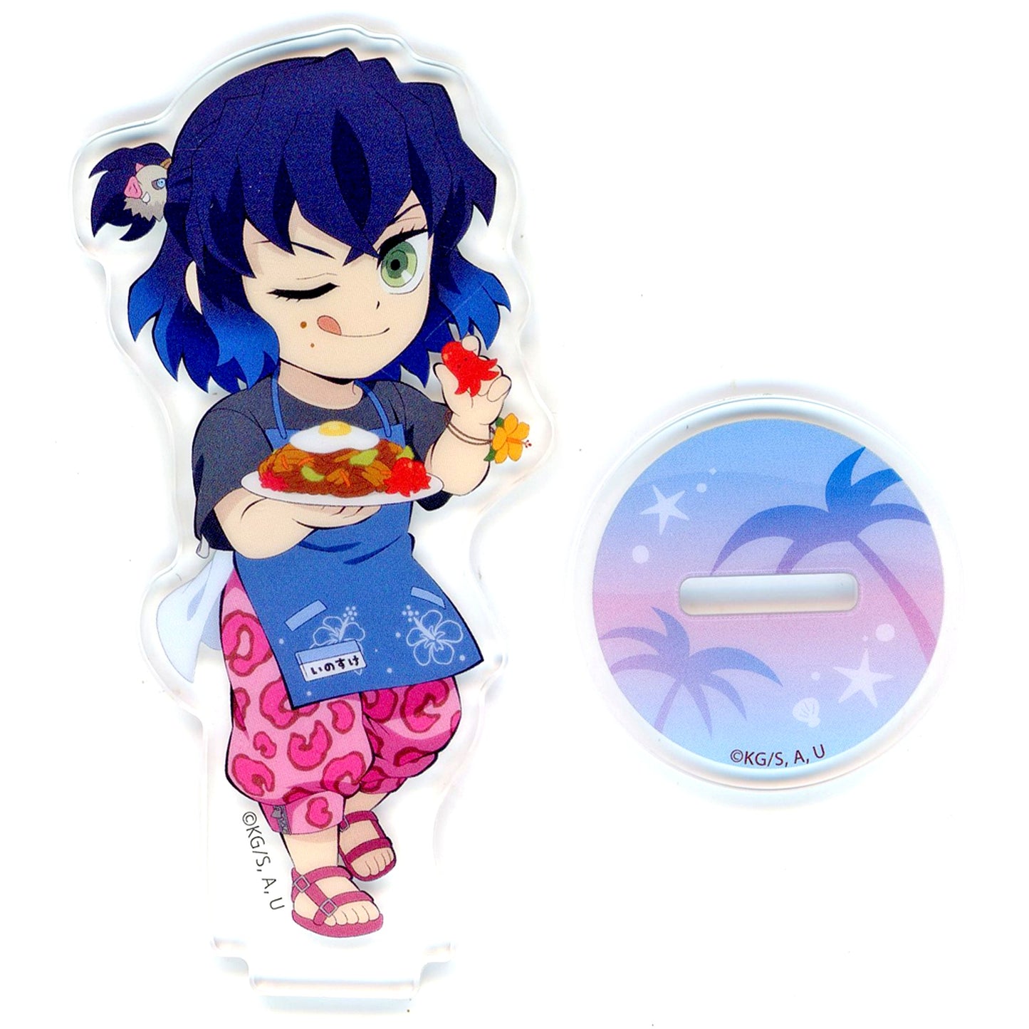 Inosuke Hashibira Demon Slayer: Kimetsu no Yaiba Beach House Event 2024 x ufotable Cafe / Machi Asobi Cafe x ufotable DINING Random Acrylic Stand B [USED]
