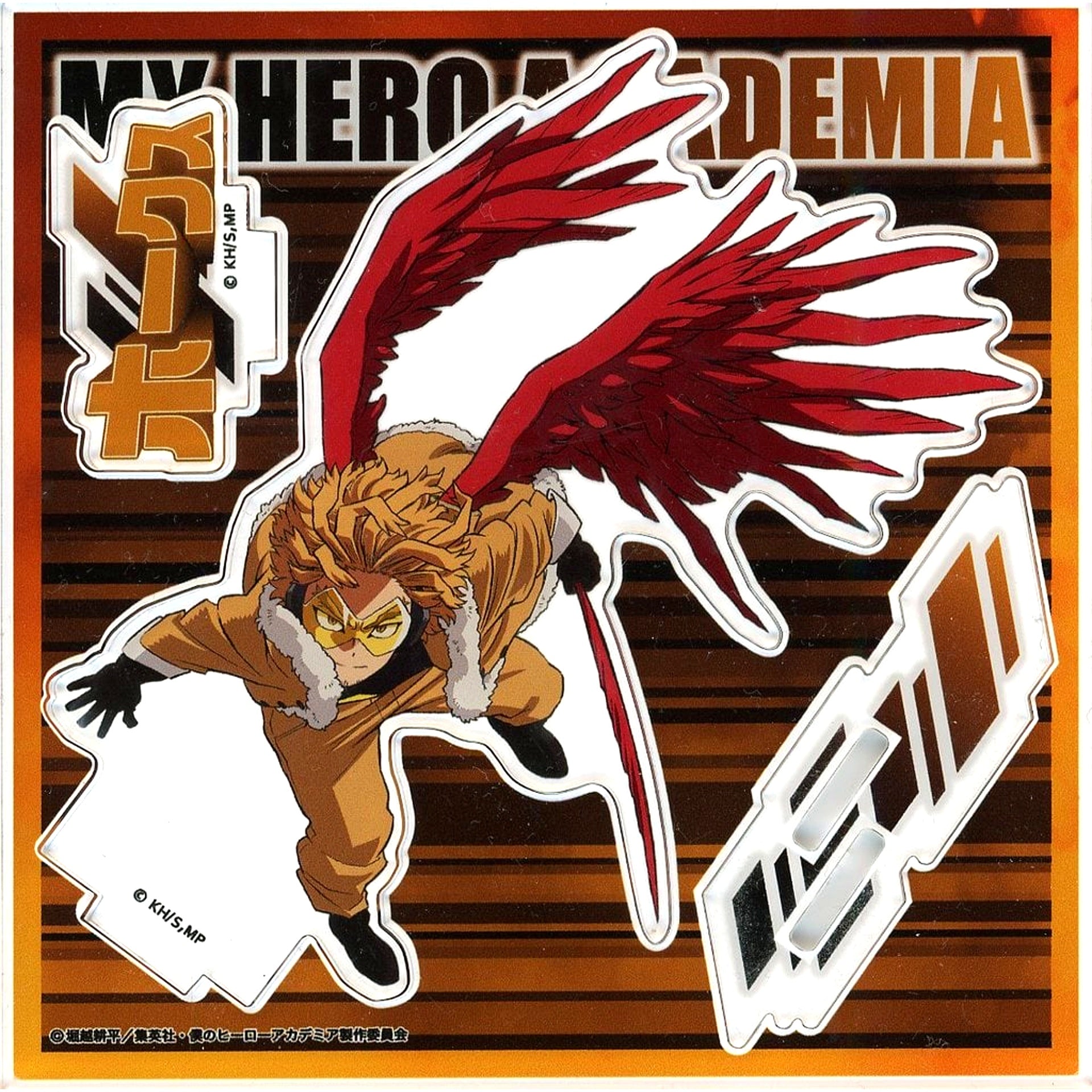 Hawks Acrylic Stand 6th Season Action My Hero Academia PLUS ULTRA SQUARE [USED]