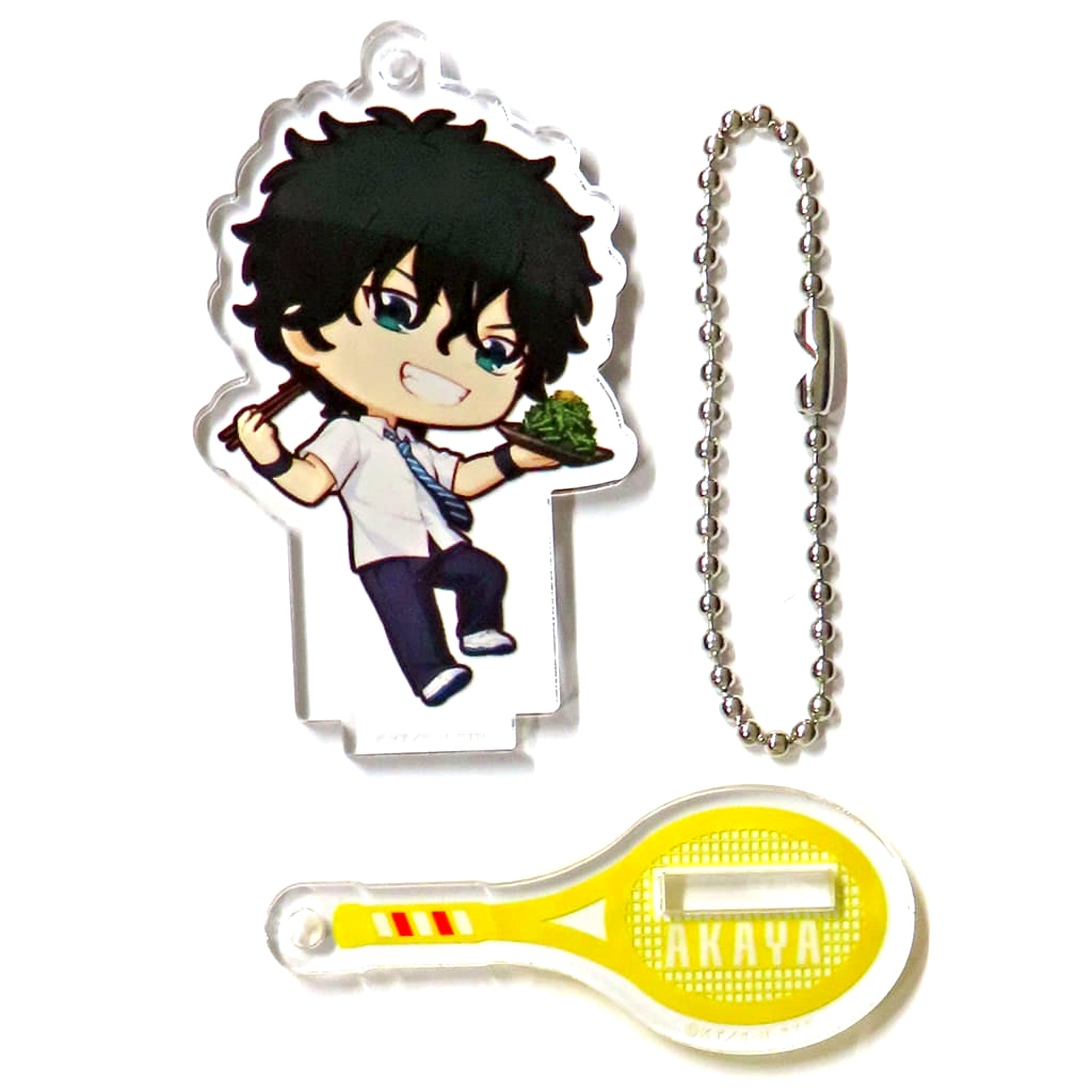 The New Prince of Tennis x Nikuju Gyoza no Dandadan Akaya Kirihara Mini Chara Acrylic Stand Charm [USED]