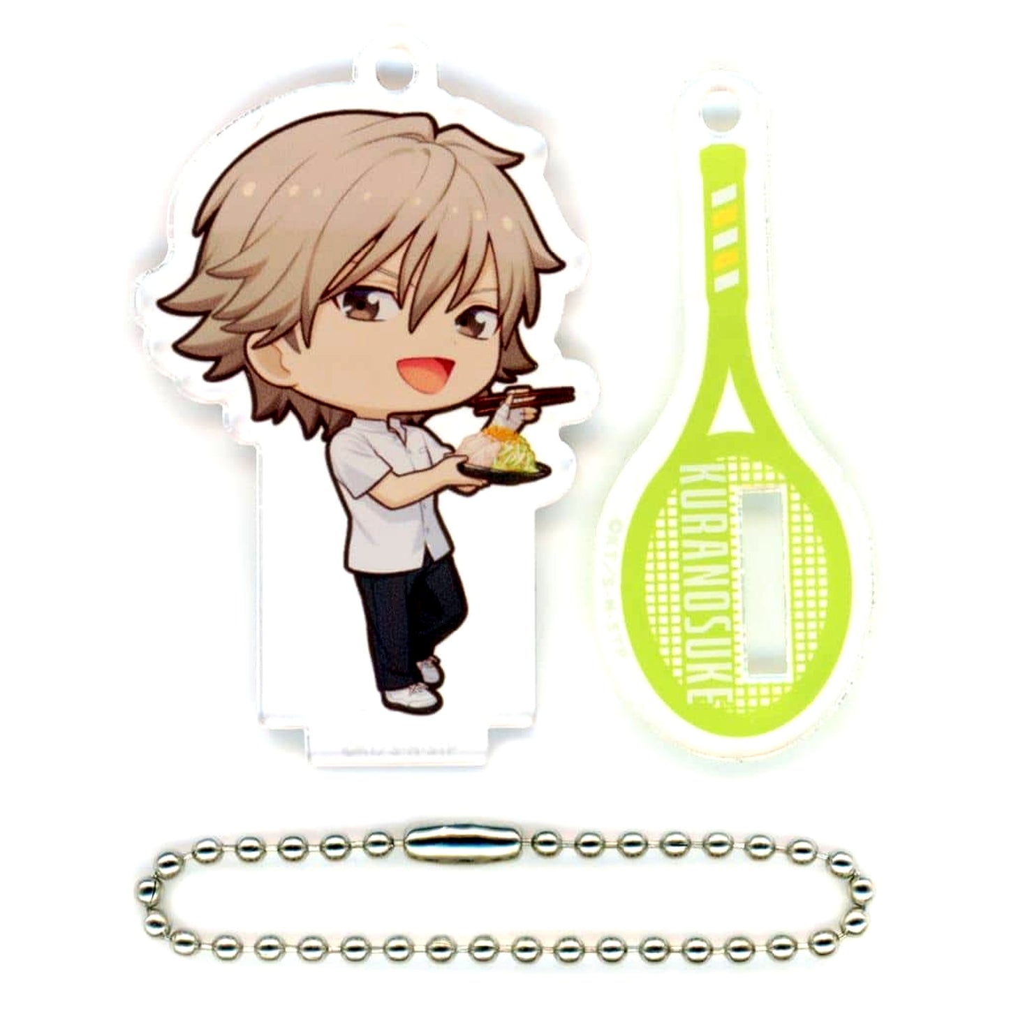 The New Prince of Tennis x Nikuju Gyoza no Dandadan Kuranosuke Shiraishi Mini Chara Acrylic Stand Charm [USED]