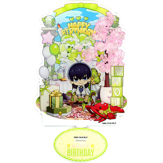 Yoichi Isagi Birthday Acrylic Stand Blue Lock x Ouchi de Collabo [USED]