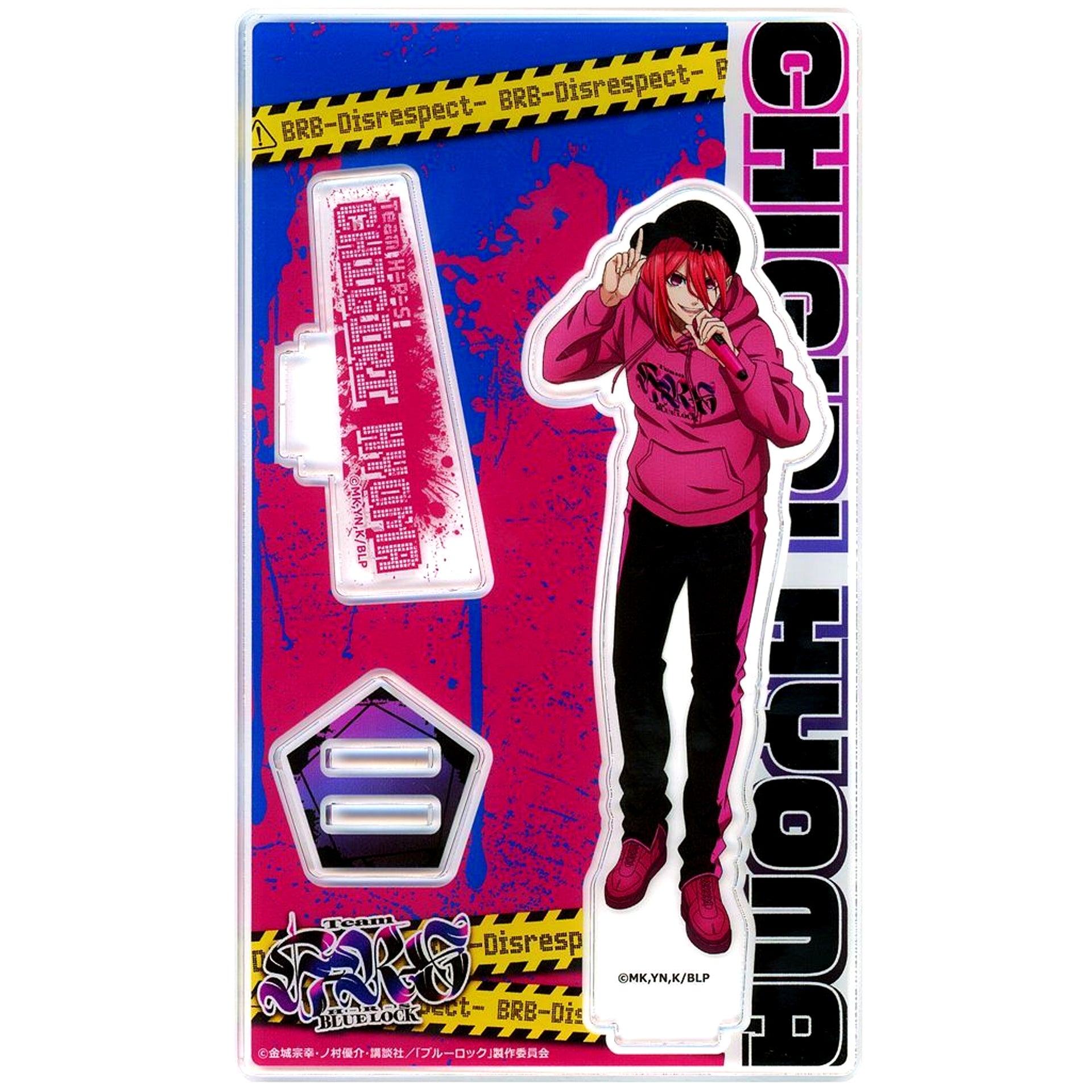 Hyoma Chigiri Blue Lock x Karaoke no Tetsujin Vol.3 Acrylic Stand with Nameplate [USED]