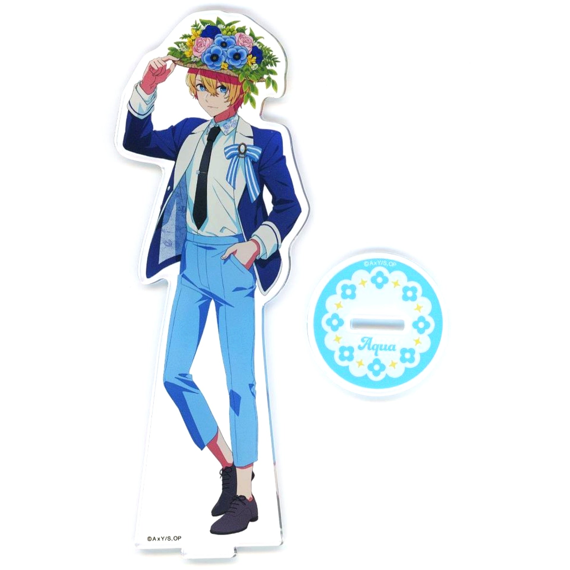 Aqua Hoshino Acrylic Stand Figure Flower Ver. Oshi no Ko Tokyo Blade Broadcast Commemoration Museum in AKIHABARA [USED]