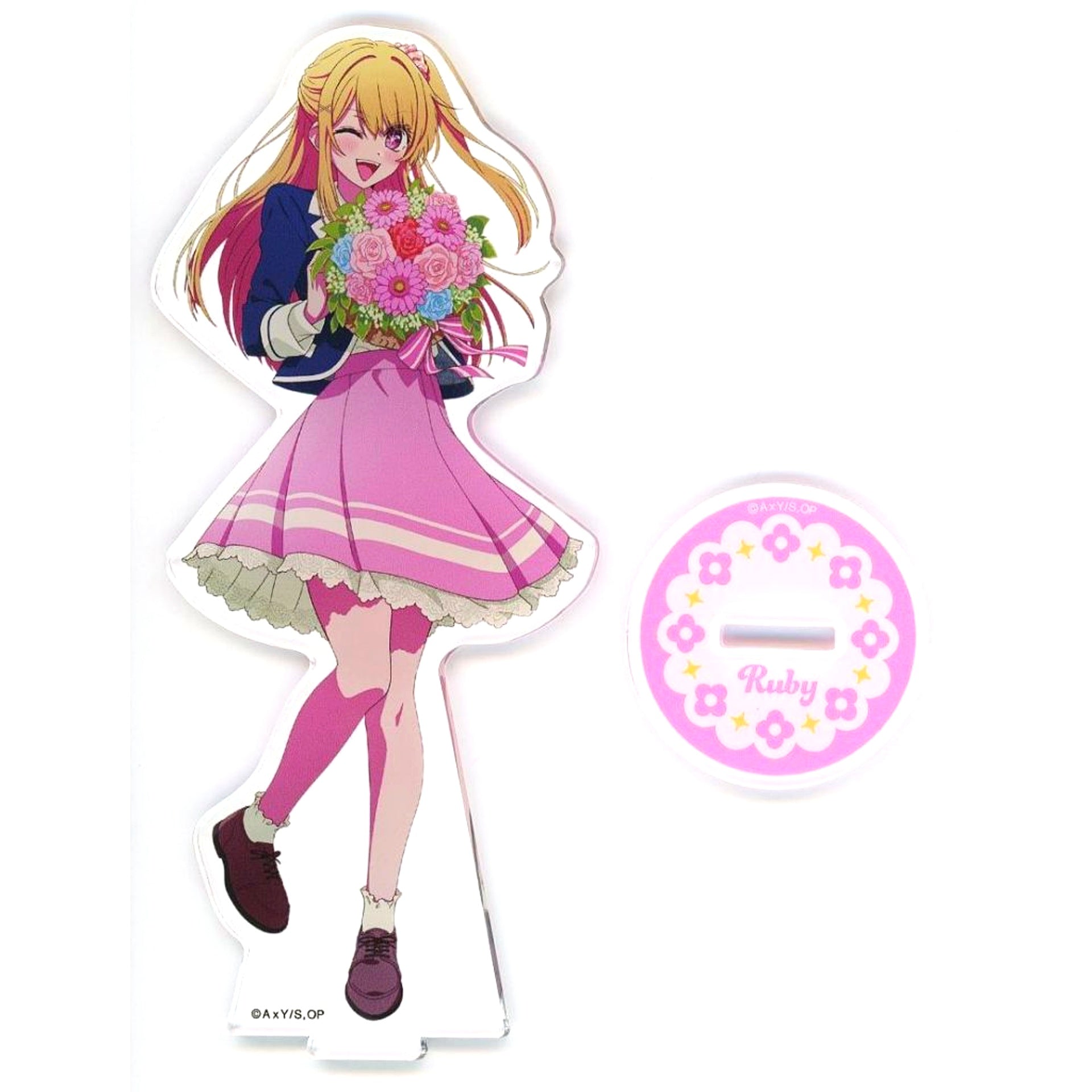 Ruby Hoshino Acrylic Stand Figure Flower Ver. Oshi no Ko Tokyo Blade Broadcast Commemoration Museum in AKIHABARA [USED]