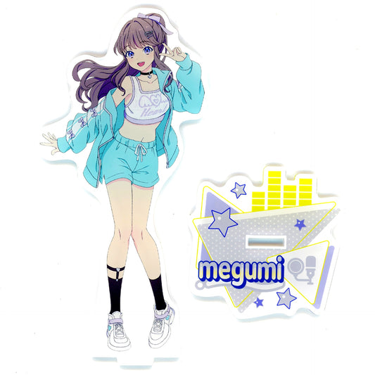 Megumi Fujishima Big Acrylic Stand Love Live! Hasunosora Girls' High School Idol Club x Don Quijote [USED]
