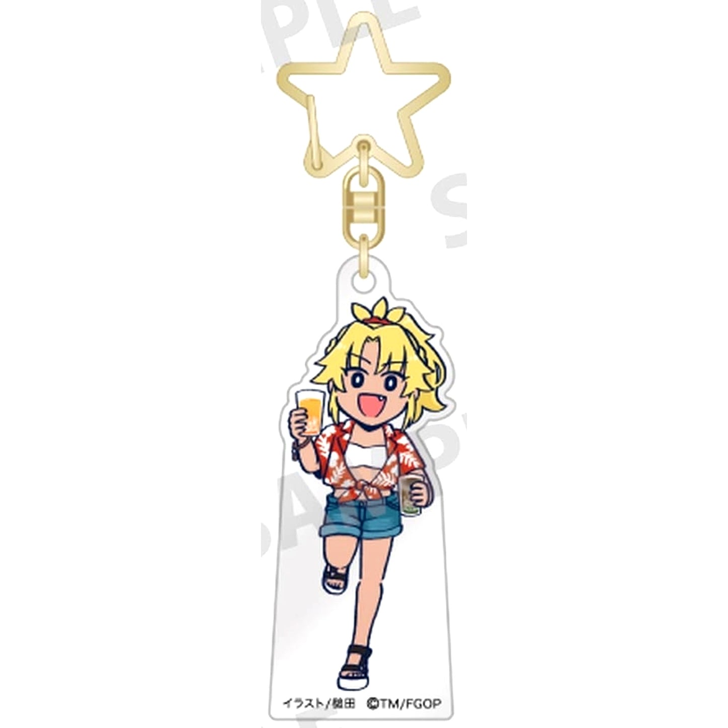 Fate/Grand Order Mordred Trading Acrylic Keychain Fujimaru Ritsuka Doesn't Get It [USED]