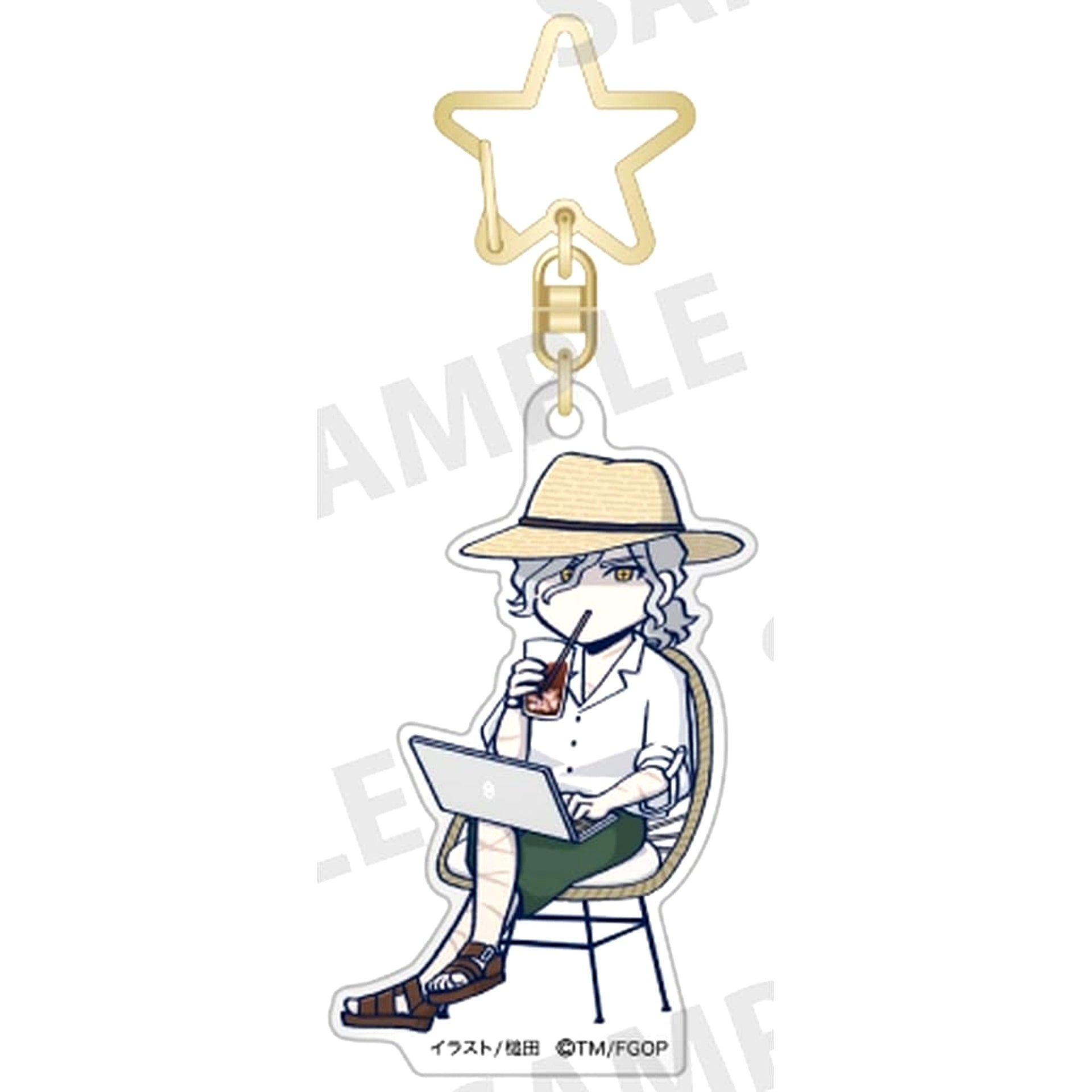 Fate/Grand Order Edmond Dantes Trading Acrylic Keychain Fujimaru Ritsuka Doesn't Get It [USED]