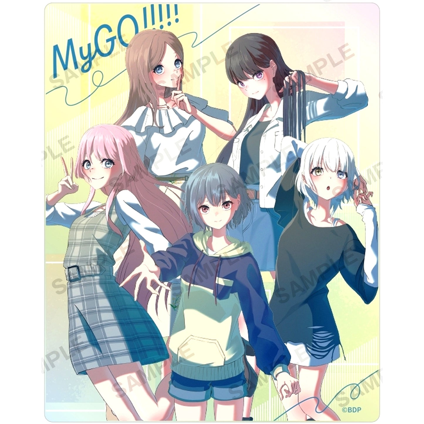 Weiss Schwarz MyGO!!!!! Ver. BanG Dream! It's MyGO!!!!! Hologram Acrylic Plate [USED]