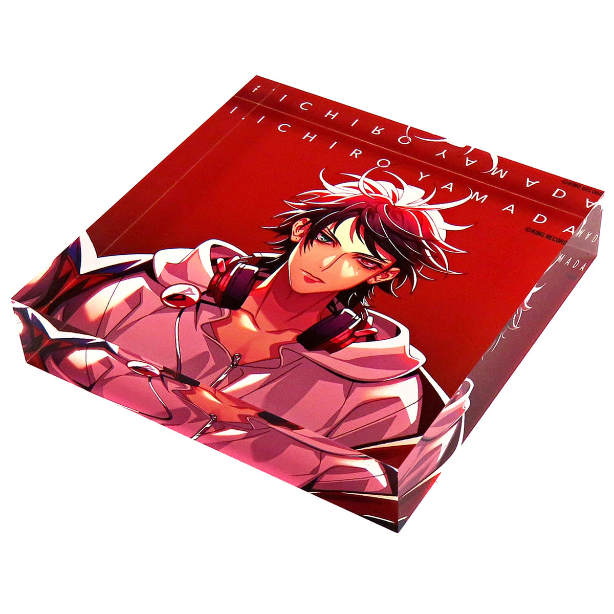 Ichiro Yamada Acrylic Block CD Hypnosis Mic Division Rap Battle Buster Bros .Buster Bros + 3 Acrylic Blocks Set Bonus [USED]