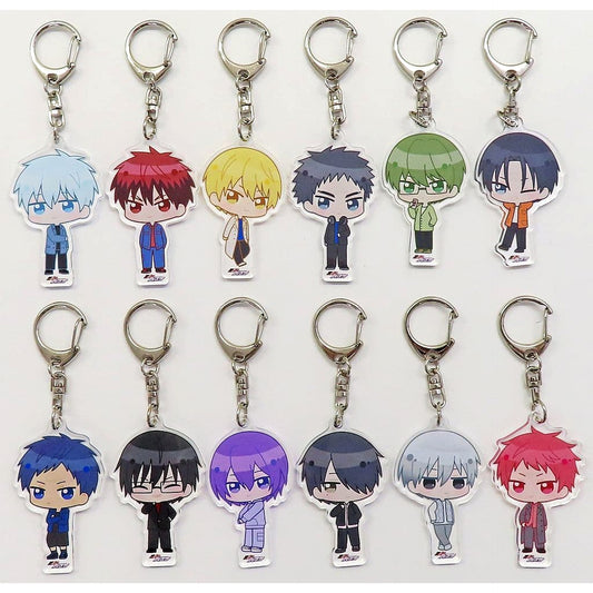 Kuroko's Basketball Kagami Taiga & Others All 12 Types Set Trading Chibi Character Snapshot Ver. Acrylic Keychain Pop-Up Shop in Amnibus Store Exclusive Keychains [USED]