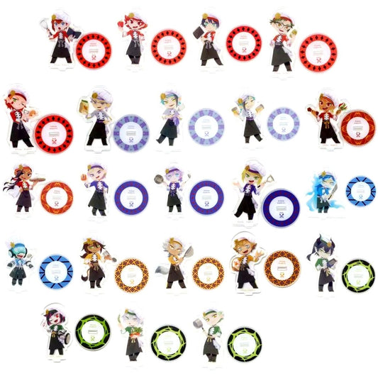 Set of 22 Disney: Twisted-Wonderland Gurihiru ART POP UP STORE in Marui Acrylic Stand Collection Vol.2 Gurihiru Art ver. [USED]