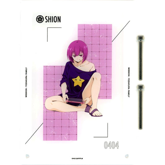 Shion Yozakura Mission: Yozakura Family DRAW!DRAW! x Kujimate Online Lottery A5 Acrylic Panel B-6 Prize [USED]