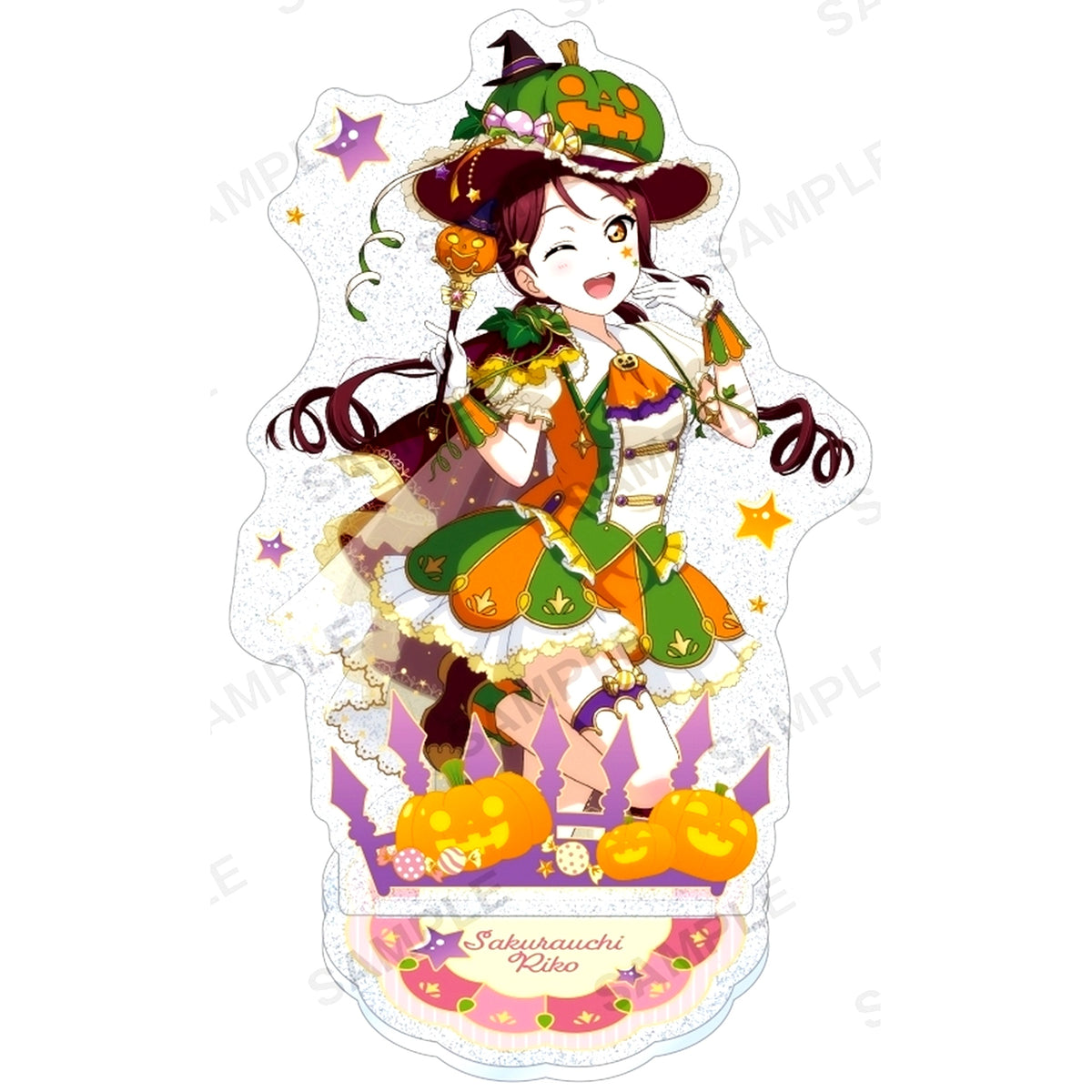 Riko Sakurauchi Aqours Fruitful Autumn Ver. Kirarin Acrylic Stand Love Live! School Idol Festival [USED]
