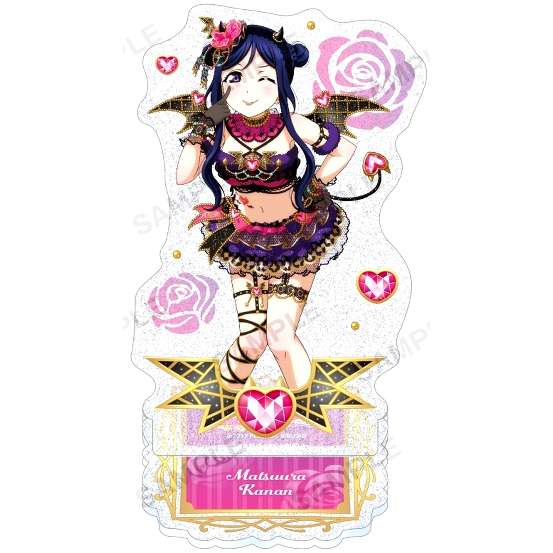 Kanan Matsuura Sparkling Acrylic Stand Aqours Little Devil Ver. Love Live! School Idol Festival [USED]