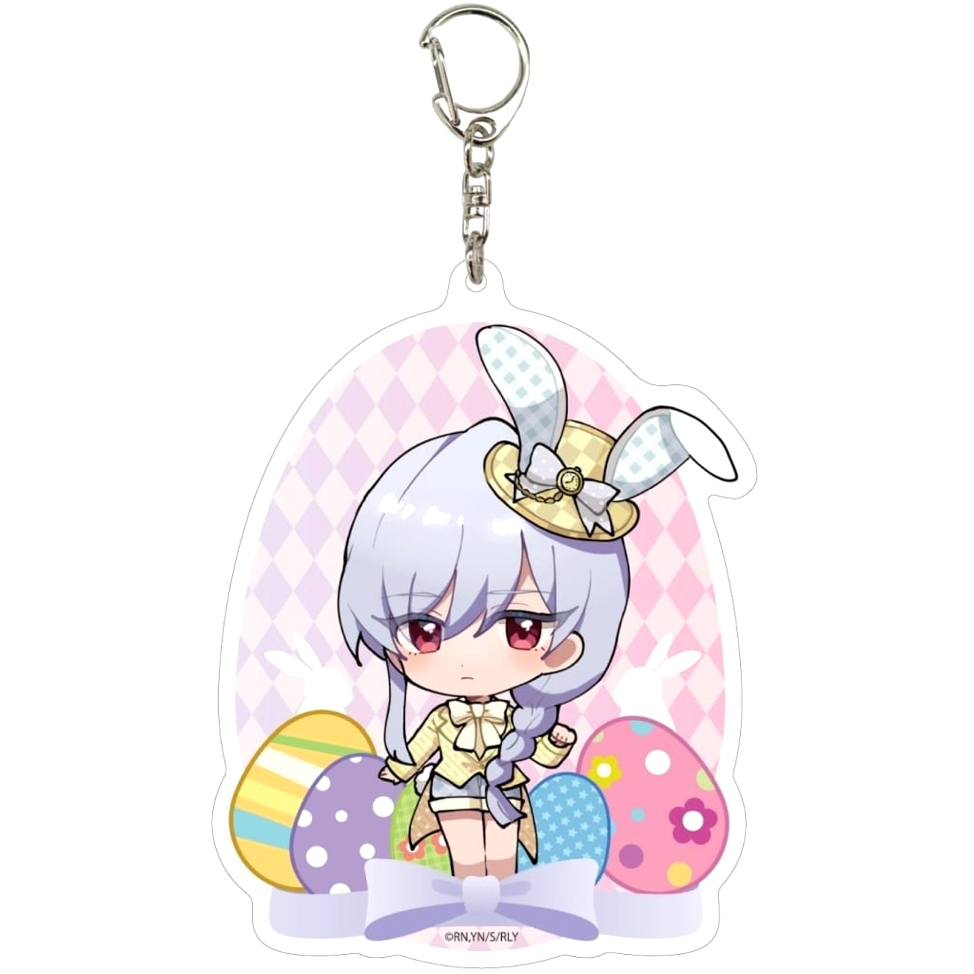 The 100 Girlfriends Who Really, Really, Really, Really, Really Love You Nano Eiai 05 Mini Character Illustration Deka Acrylic Keychain Keychains [USED]