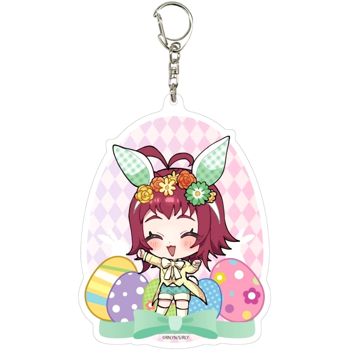 The 100 Girlfriends Who Really, Really, Really, Really, Really Love You Kusuri Yakuzen 06 Mini Character Illustration Deka Acrylic Keychain Keychains [USED]
