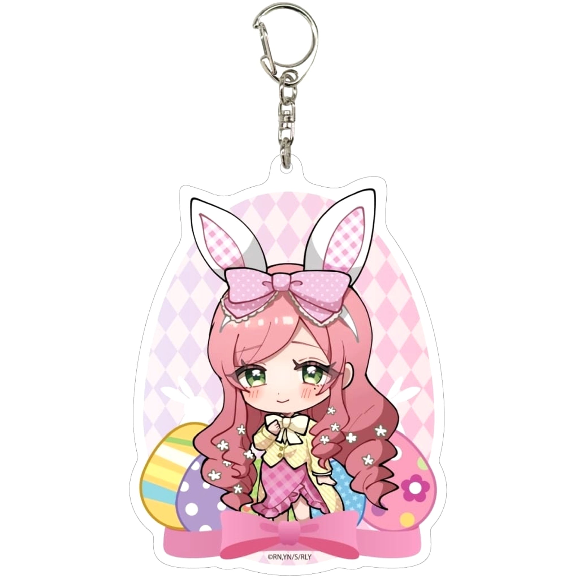 The 100 Girlfriends Who Really, Really, Really, Really, Really Love You Hahari Hanazono 07 Mini Character Illustration Deka Acrylic Keychain Keychains [USED]