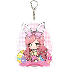The 100 Girlfriends Who Really, Really, Really, Really, Really Love You Hahari Hanazono 07 Mini Character Illustration Deka Acrylic Keychain Keychains [USED]