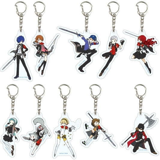 Persona 3 Reload Protagonist & Others All 10 Types Set Acrylic Keychain 01. Graph Art Illust Keychains [USED]