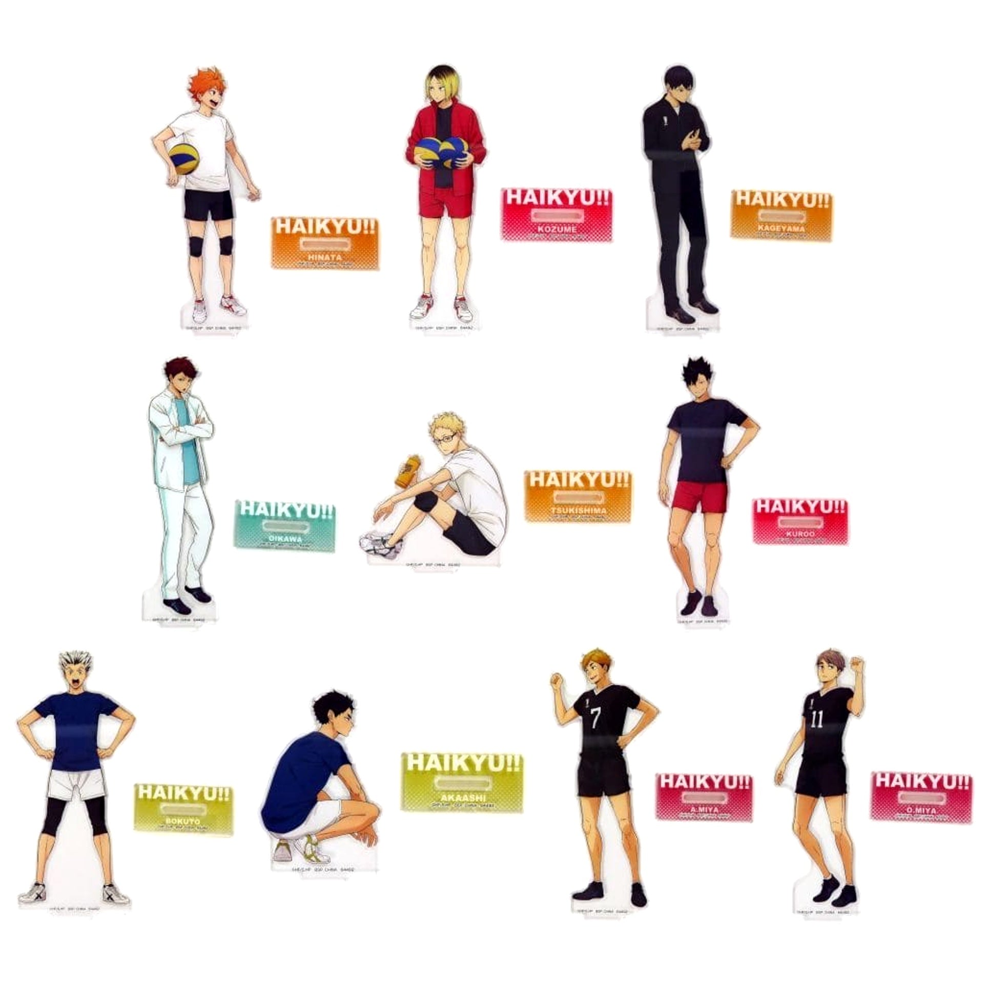 Haikyu!! Shoyo Hinata & Others All 10 Types Set Ichiban Kuji 10th Anniversary! Acrylic Stand Prize E [USED]