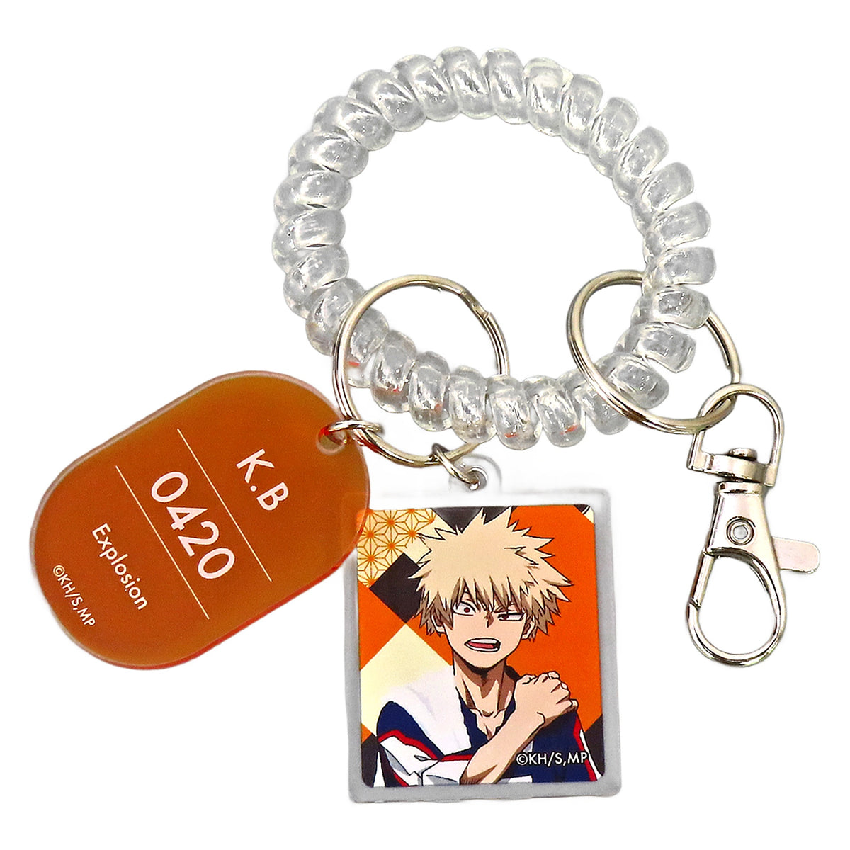 My Hero Academia Katsuki Bakugo Trading Locker Key Style Keychain Bath Ver. Gokurakuyu RAKU SPA Beyond Bliss! PLUS ULSPA Exclusive Keychains [USED]