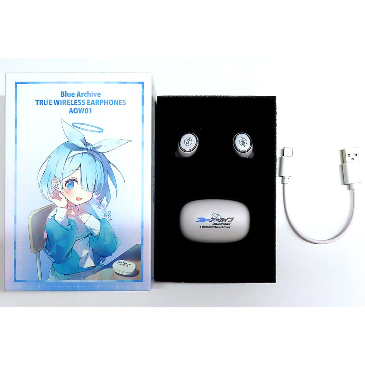 Arona Blue Archive Wireless Earbuds ANIMA AOW01 x ONKYO [USED]