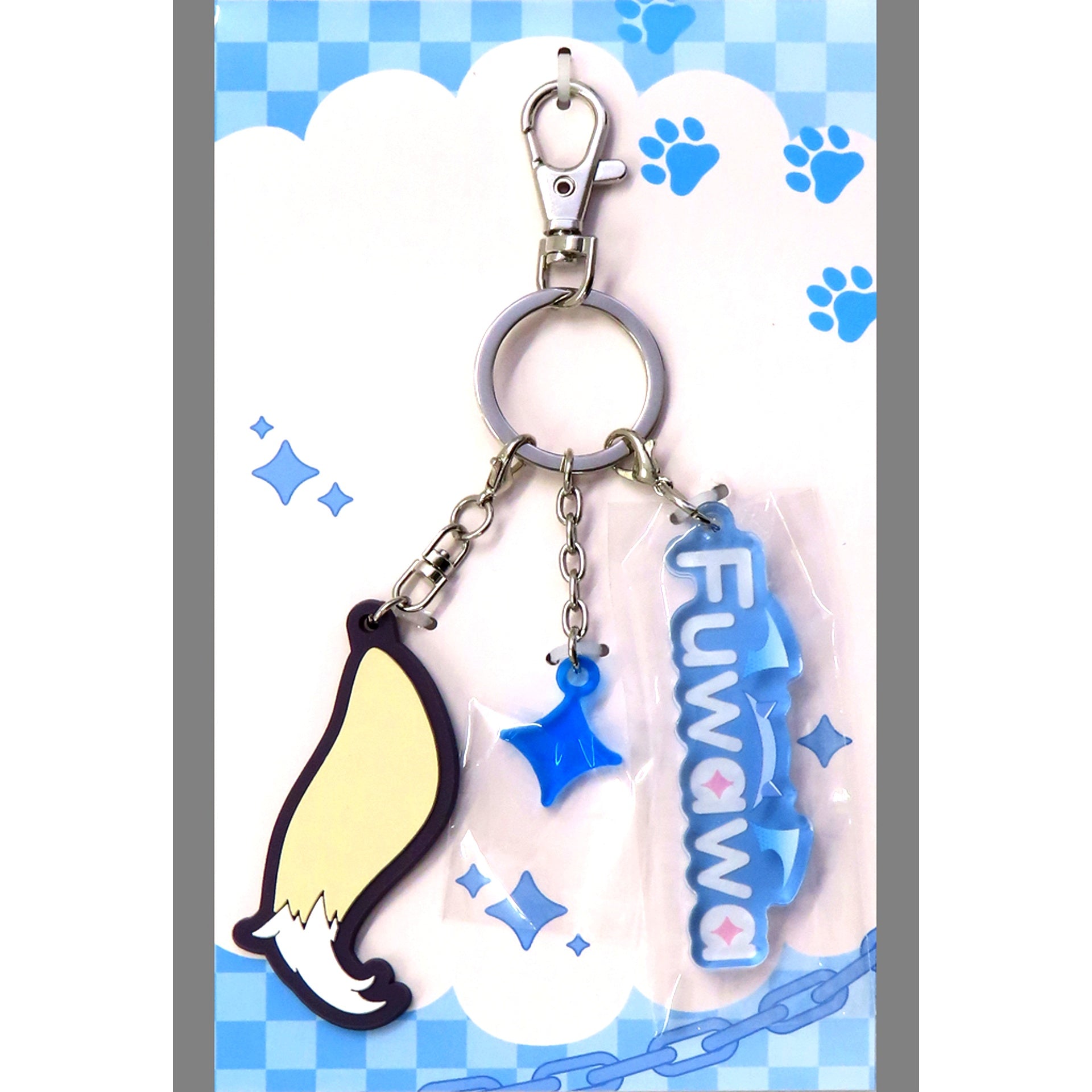 Fuwawa Abyssgard Hololive English FWW LOVE Keychain Birthday Anniversary 2024 [USED]