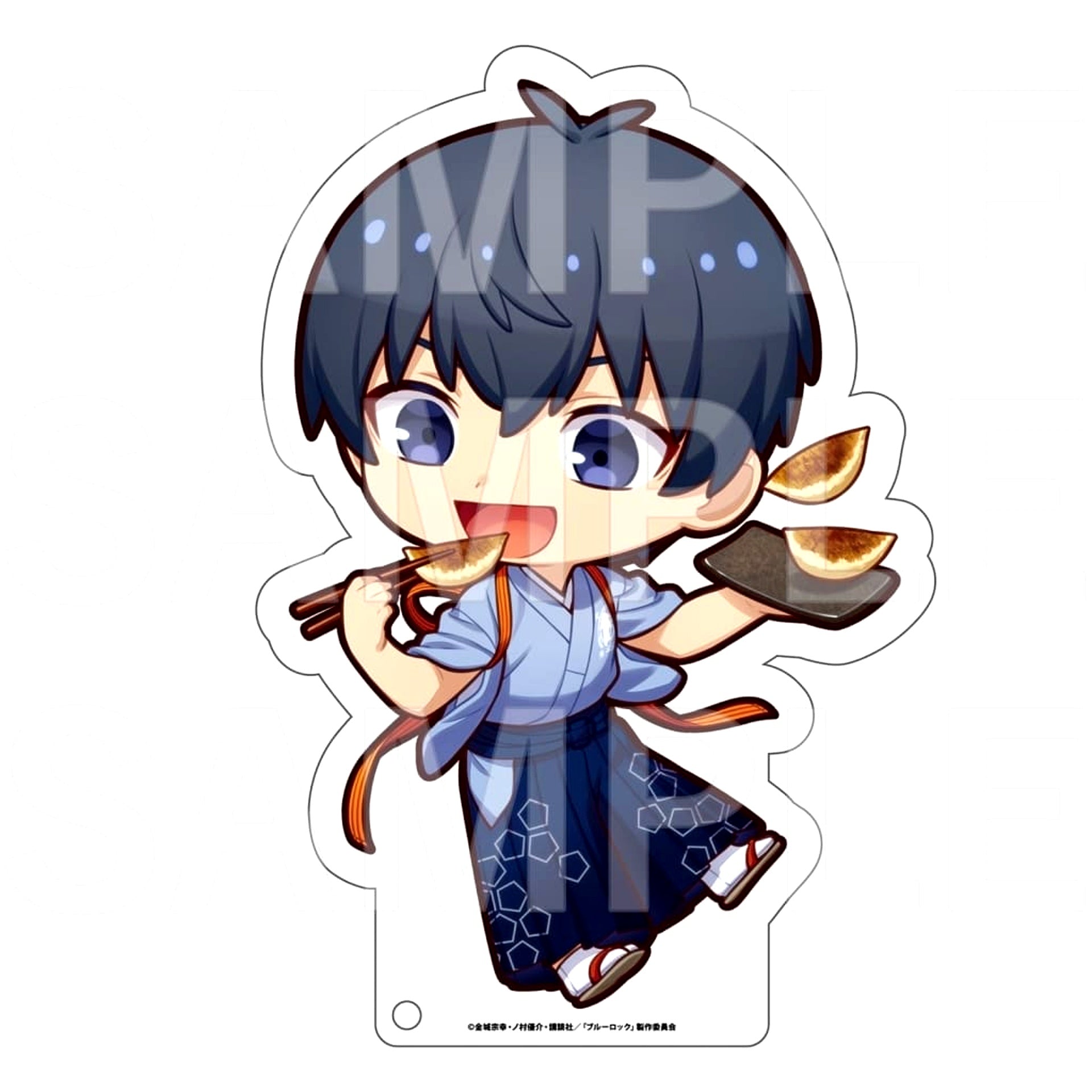 Blue Lock Yoichi Isagi BIG Acrylic Stand Nikuju Gyoza no Dandadan Collaboration [USED]