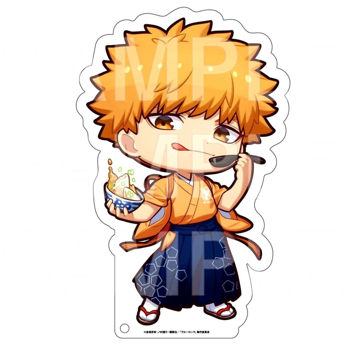 Blue Lock Rensuke Kunigami Big Acrylic Stand Nikujiru Gyoza Dandadan Collaboration [USED]