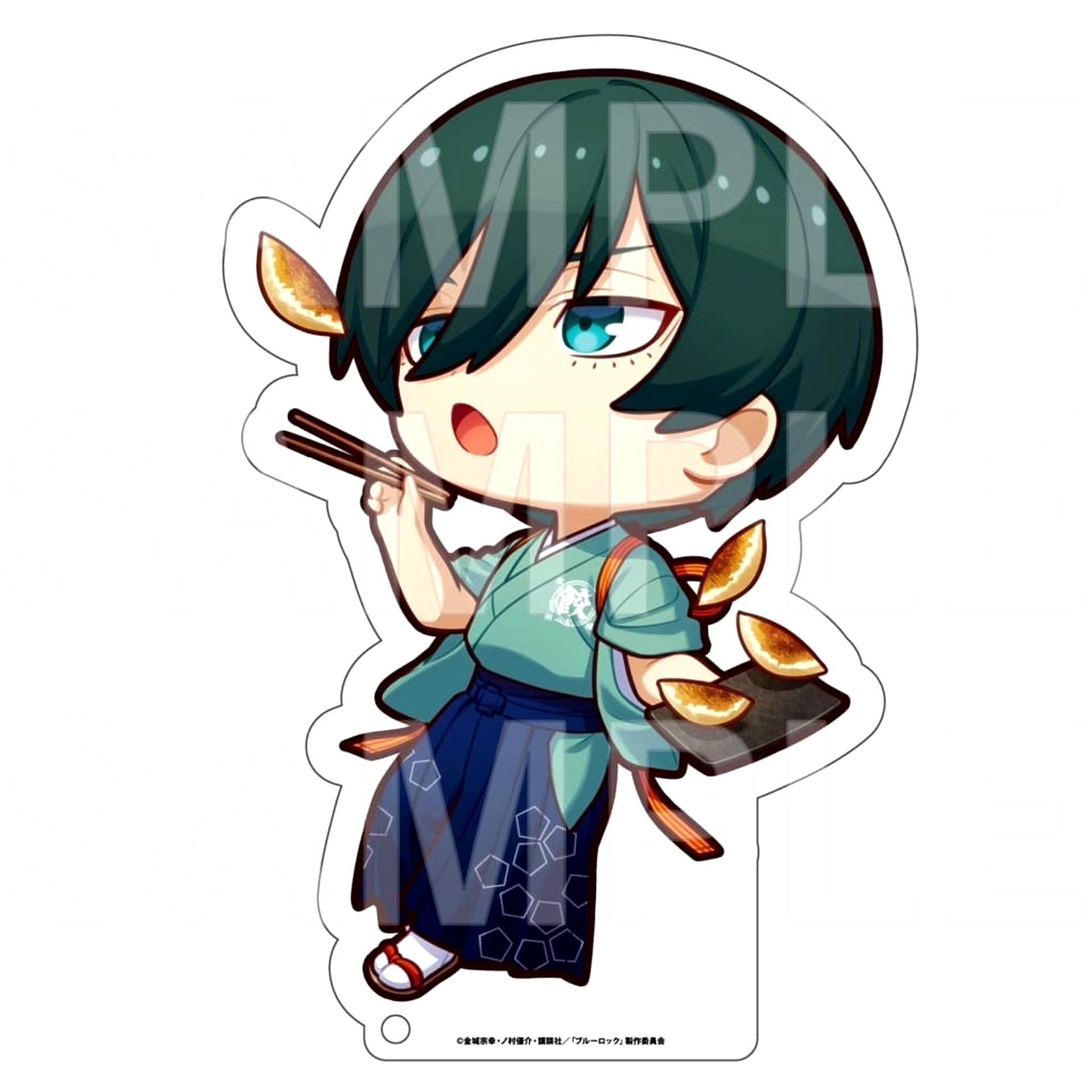 Blue Lock Rin Itoshi BIG Acrylic Stand Nikuju Gyoza no Dandadan Collaboration [USED]