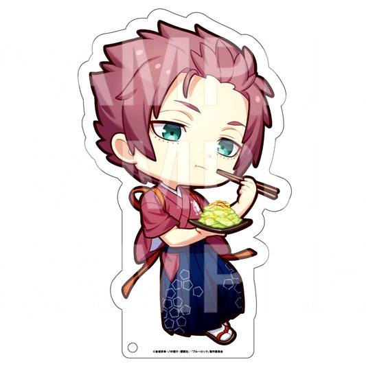 Blue Lock Sae Itoshi BIG Acrylic Stand Nikuju Gyoza no Dandadan Collaboration [USED]