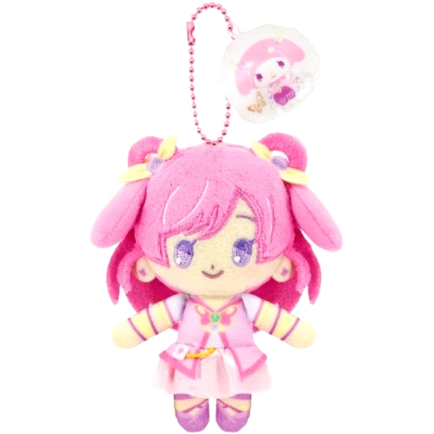 Cure Dream x My Melody Yes! Precure 5 GoGo! x Sanrio Characters Purinui Mascot Plush [USED]