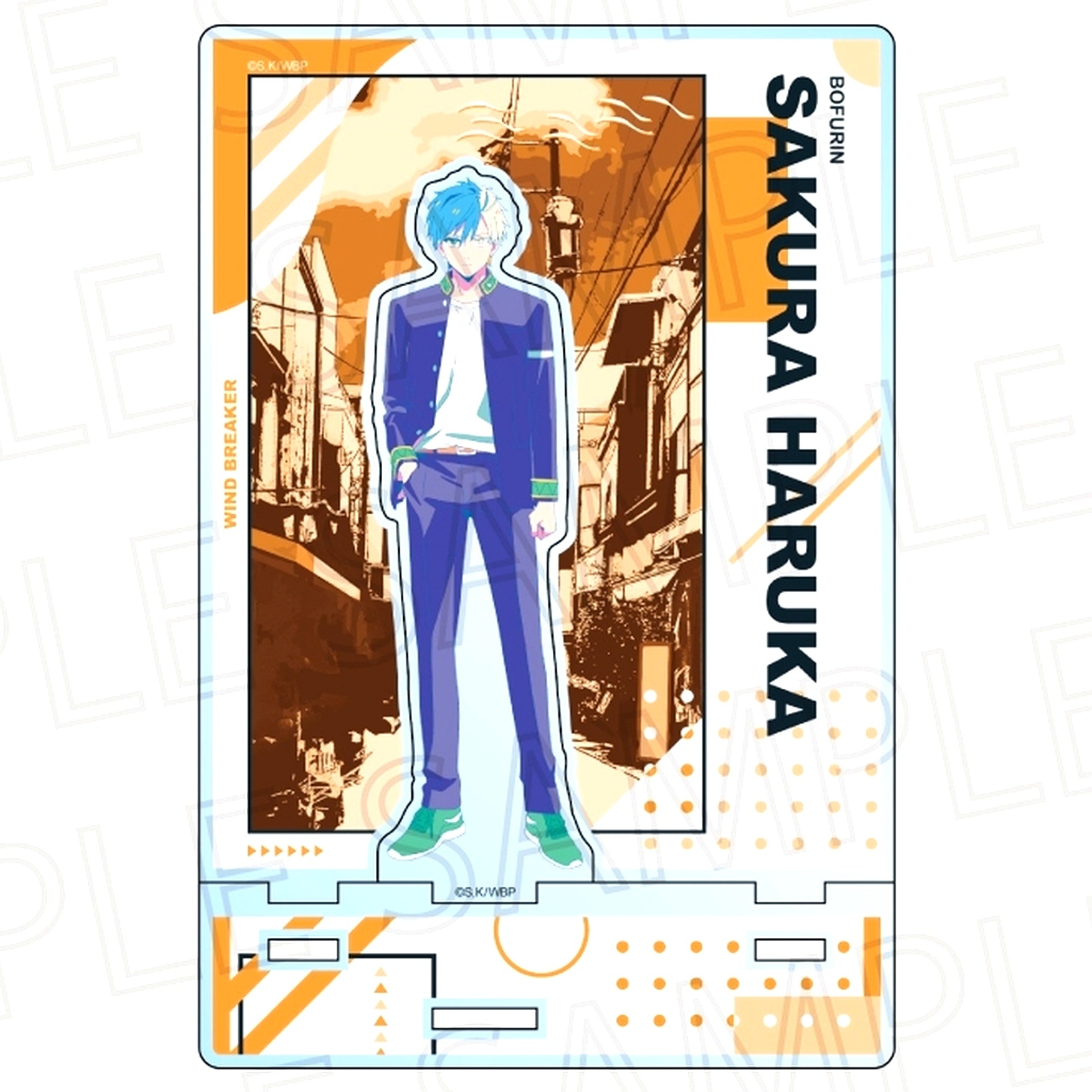 Haruka Sakura Cutout Acrylic Stand Pop Color WIND BREAKER [USED]