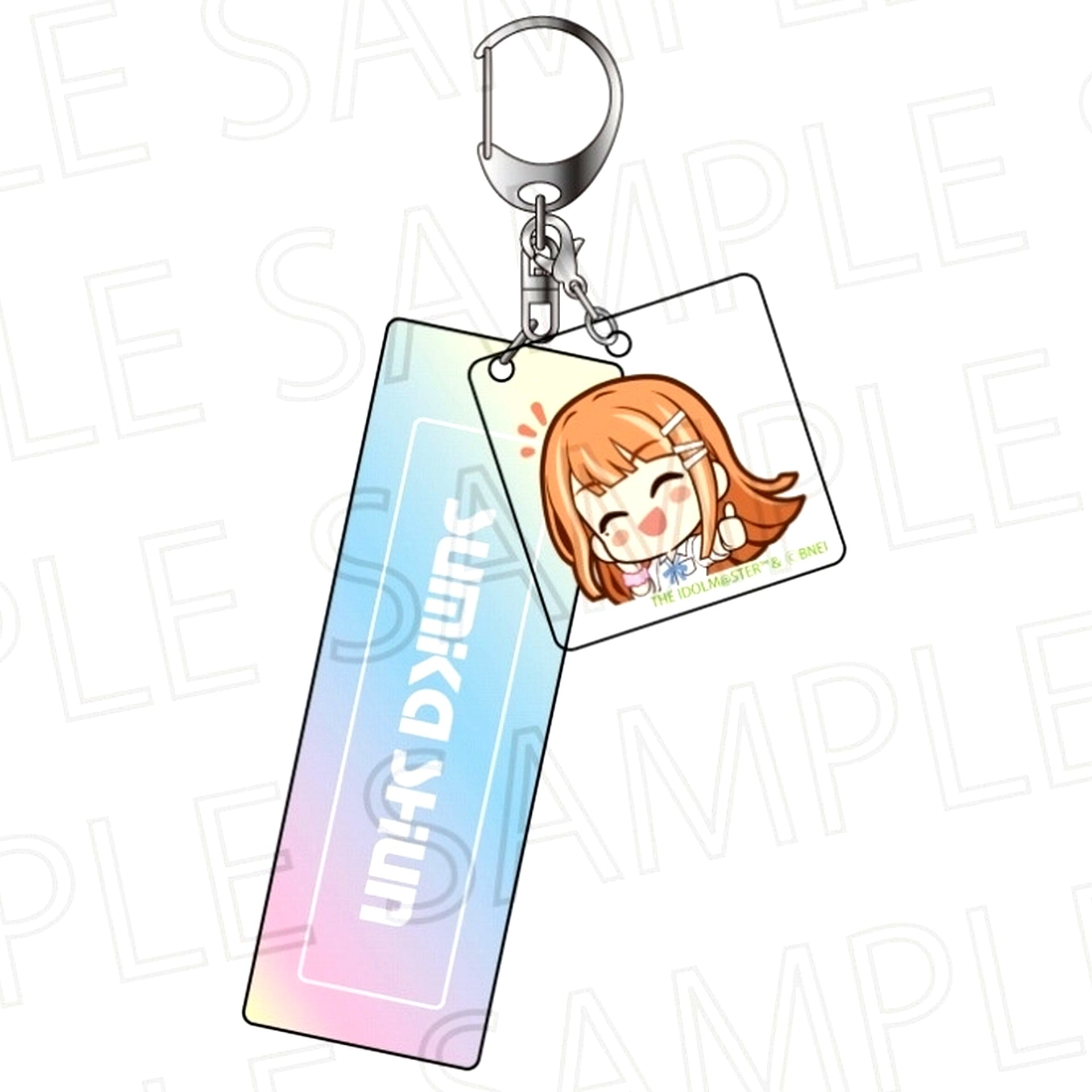 Kiyoka Shiun Gakuen Idolmaster Double Acrylic Keychain [USED]